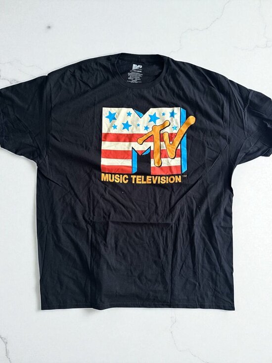 MTV MUSIC TELEVISION Men's Graphic T Shirt Size 2X NEW NWOT - Picture 1 of 4